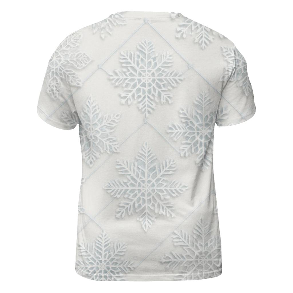 Snowflake Lace Lattice On Ivory Background designer pattern shirts