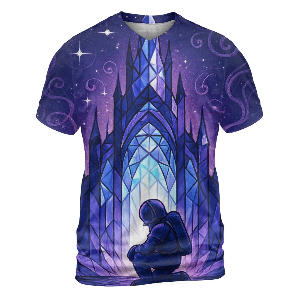Cathedral Of The Crystal Nebula creative print fashion shirts