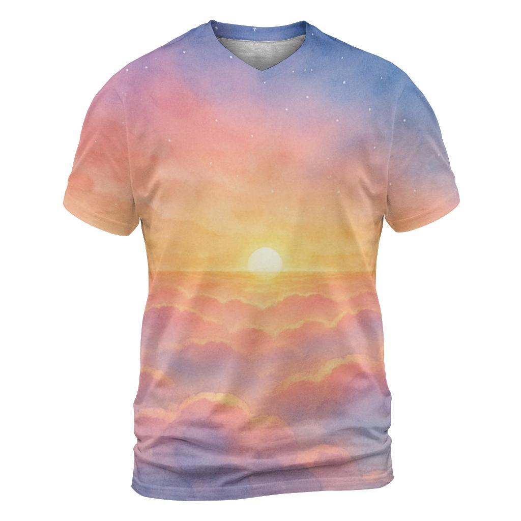 Crown Of The Cloudsea creative print fashion shirts