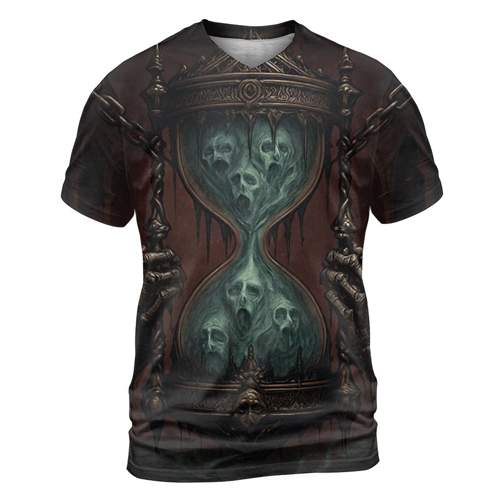 Hourglass Of The Bound Souls artistic all-over print tops