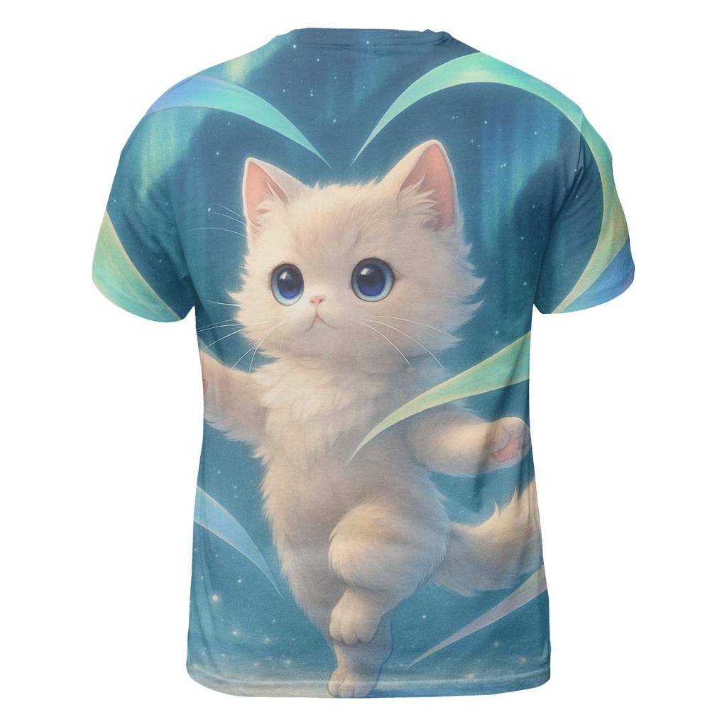 Aurora Ribbon Ballet Kitten designer pattern shirts