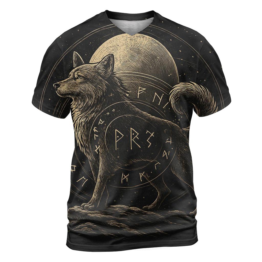 Golden Rune Moonrise unique graphic print tees