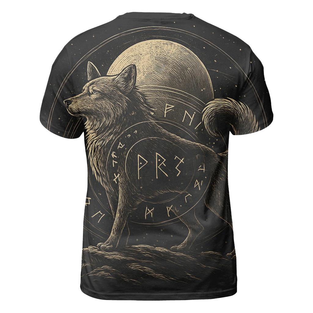 Golden Rune Moonrise unique graphic print tees