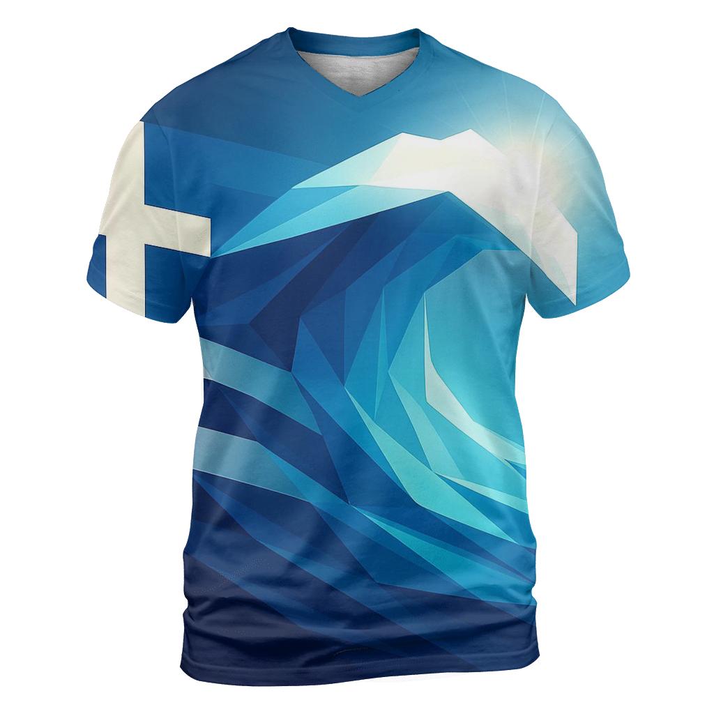 Greece Marble Wave Geometry custom all-over print shirts