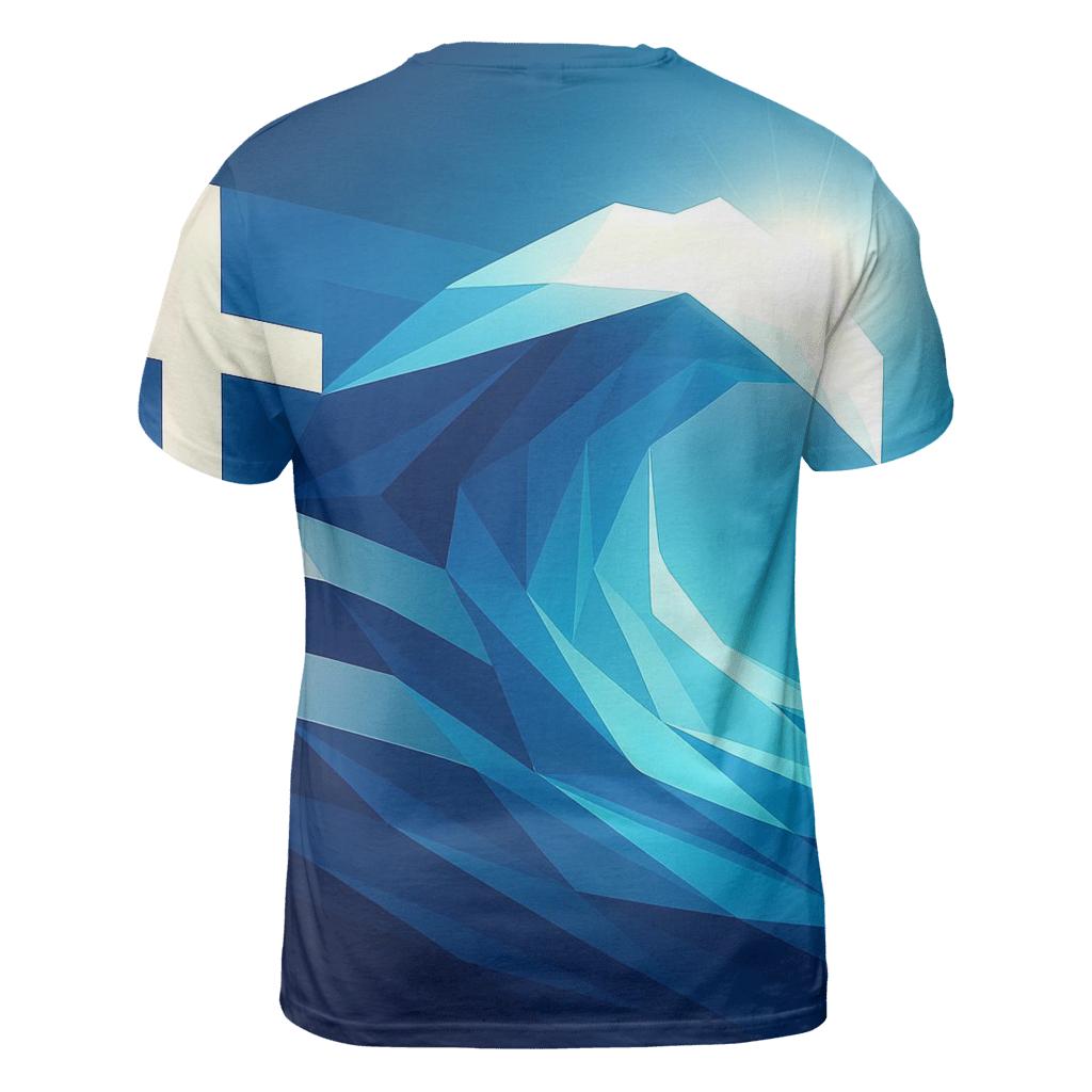 Greece Marble Wave Geometry custom all-over print shirts