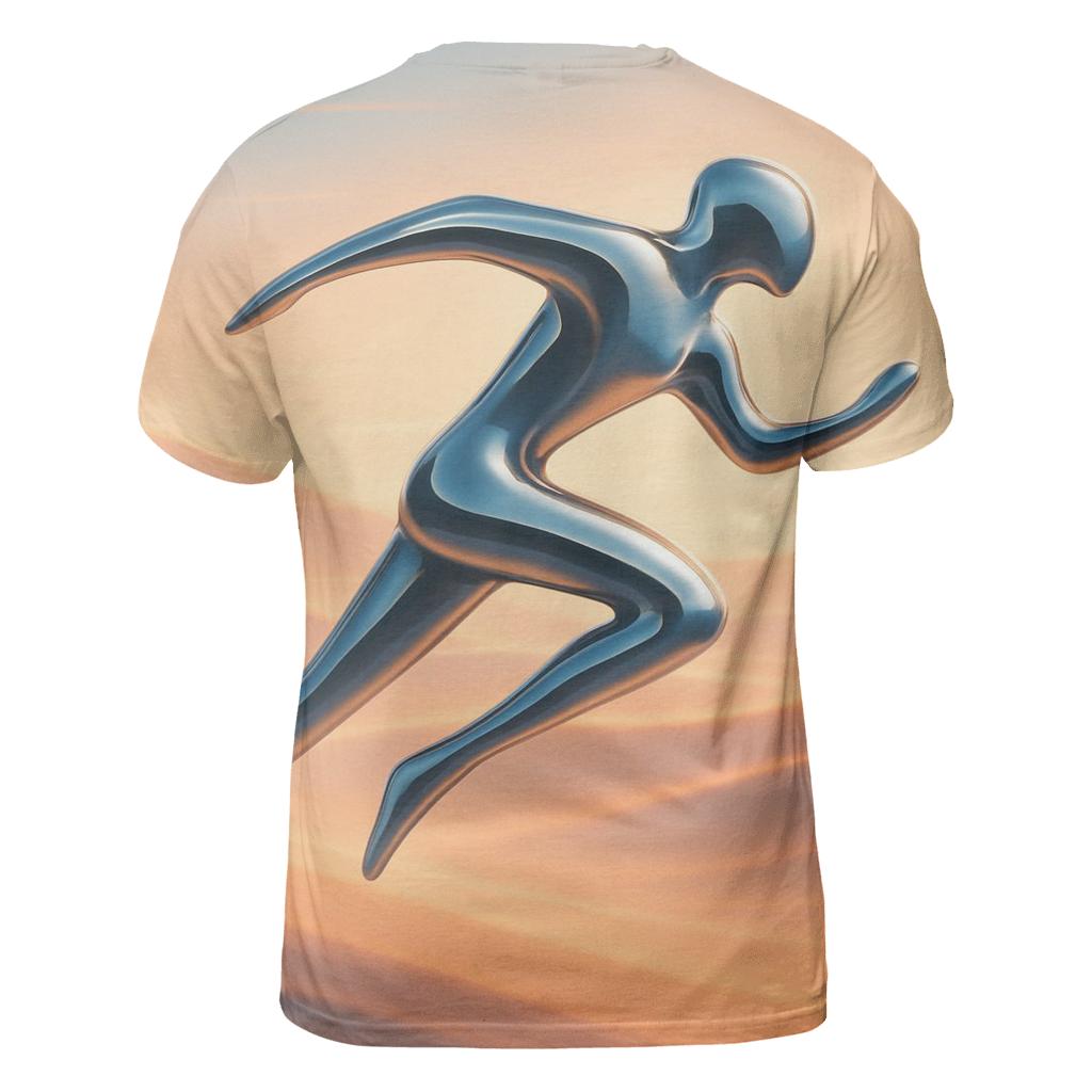 Chrome Mirage Dune Runner vibrant all-over design tees