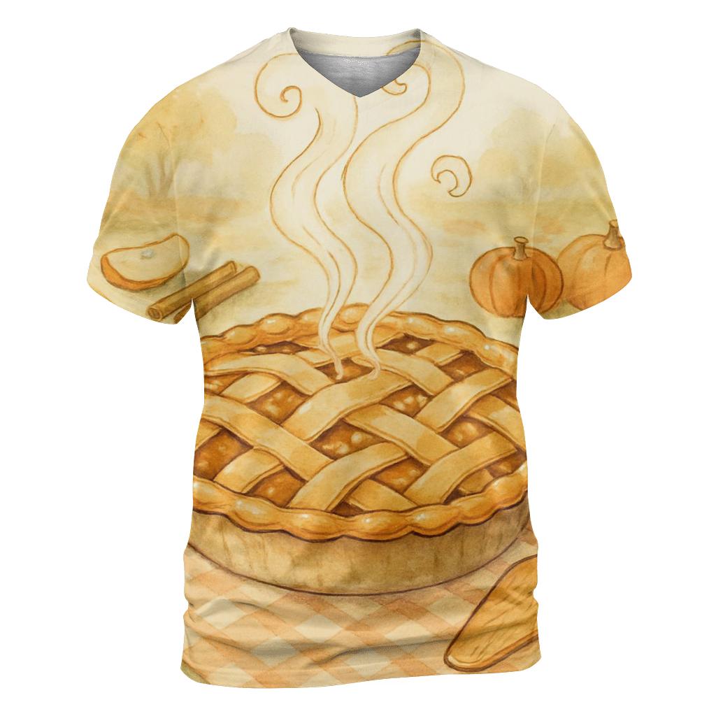 Autumn Orchard Pie Steam Spiral custom all-over print shirts