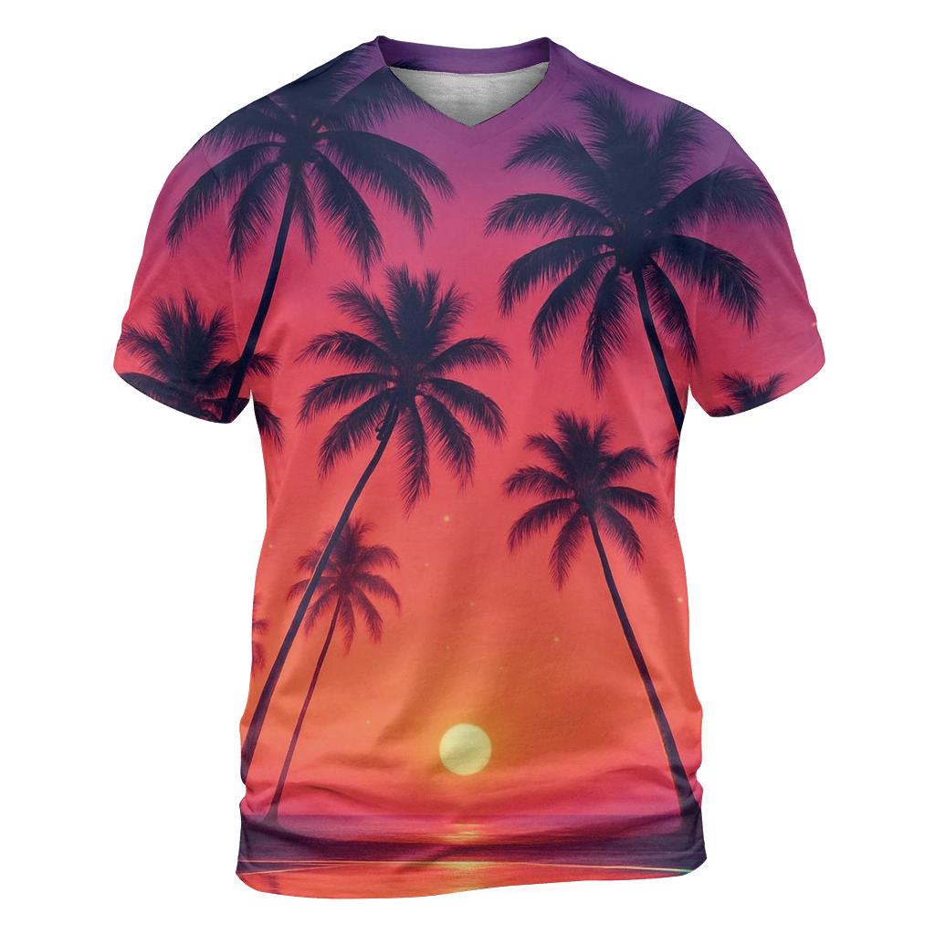 Palmshadow Serenade vibrant all-over design tees