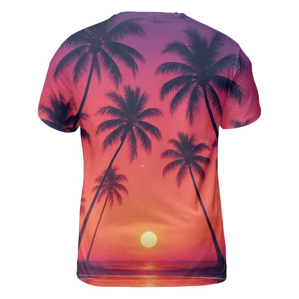 Palmshadow Serenade vibrant all-over design tees