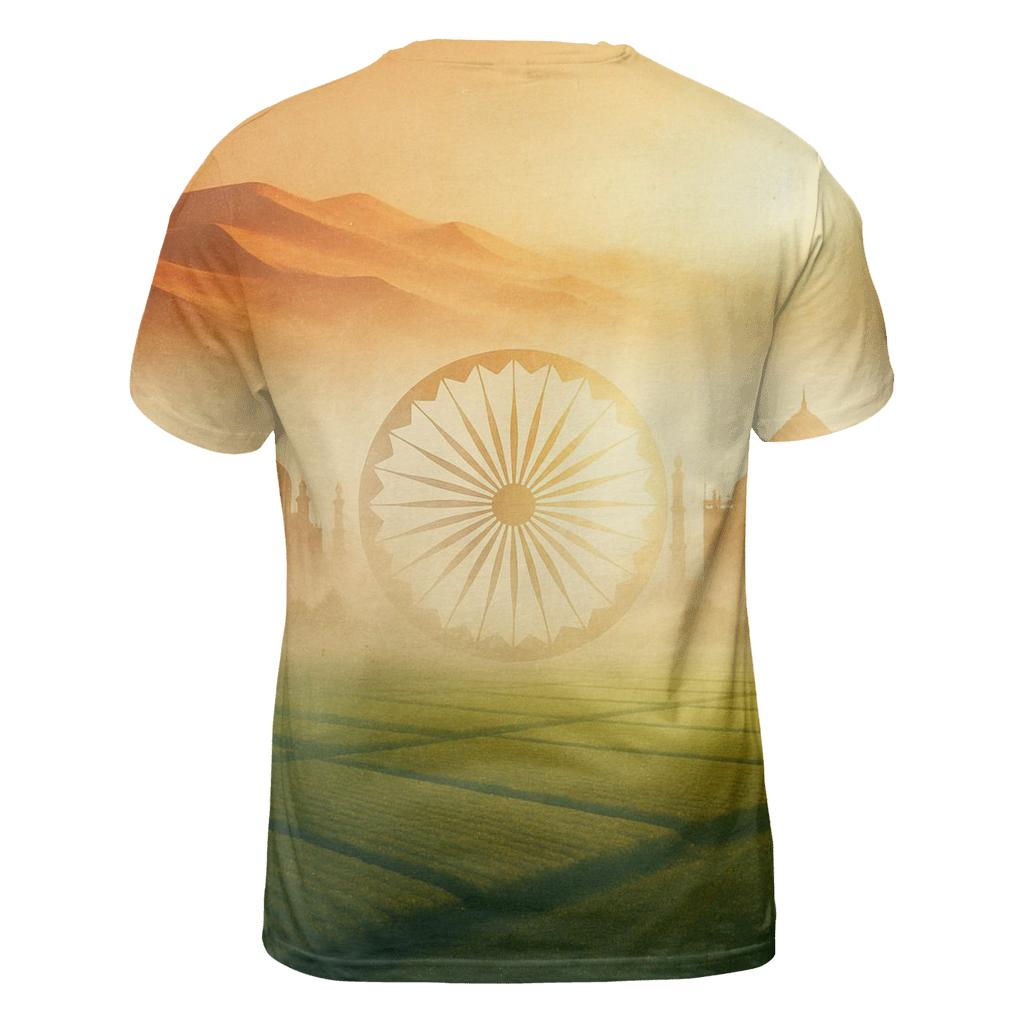 India Desert Mirage Double Exposure artistic all-over print tops