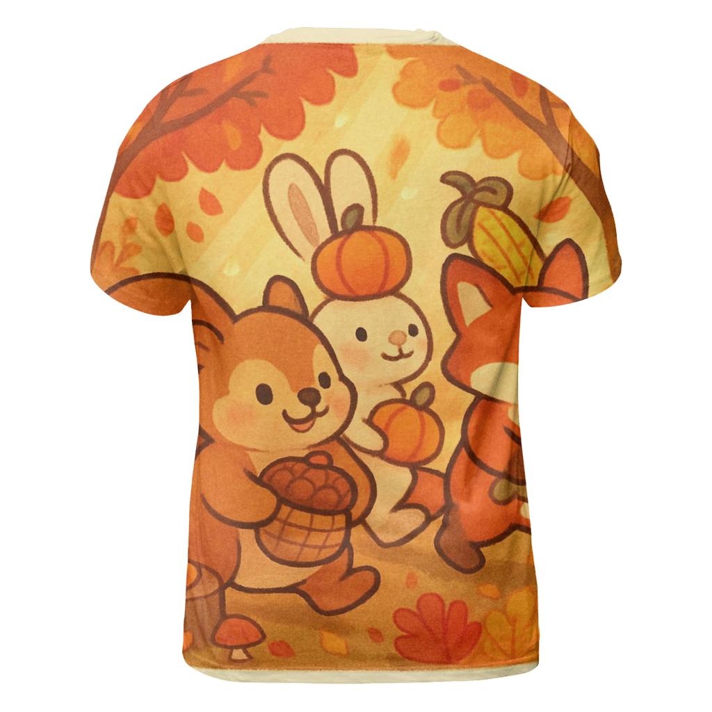 Woodland Friends Harvest Parade custom all-over print shirts