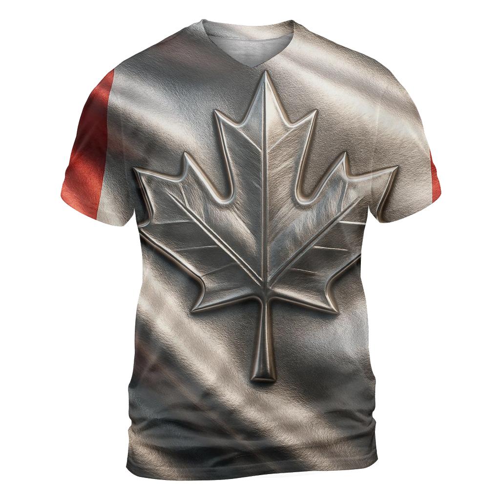 Canada Northern Metallic Emblem Flow unique graphic print tees