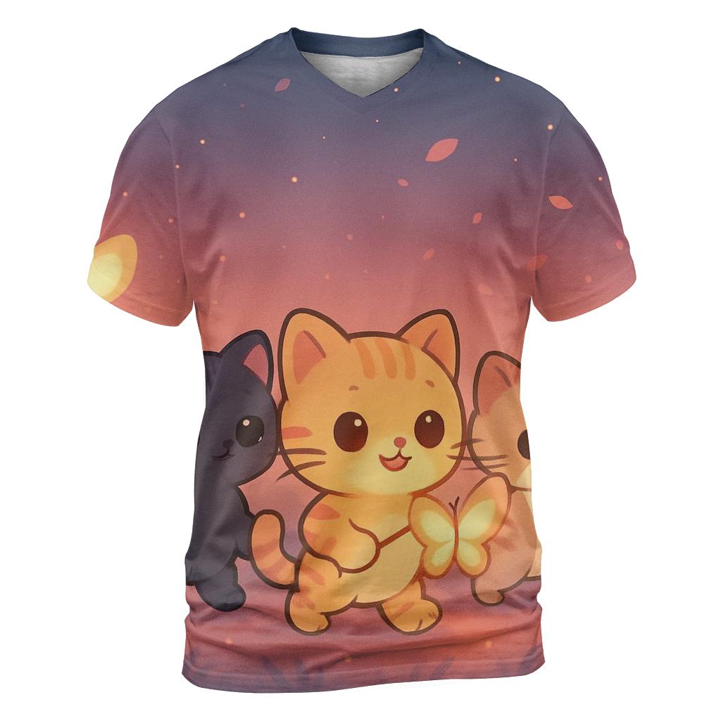 Butterfly Lantern Kitten Parade personalized full print shirts