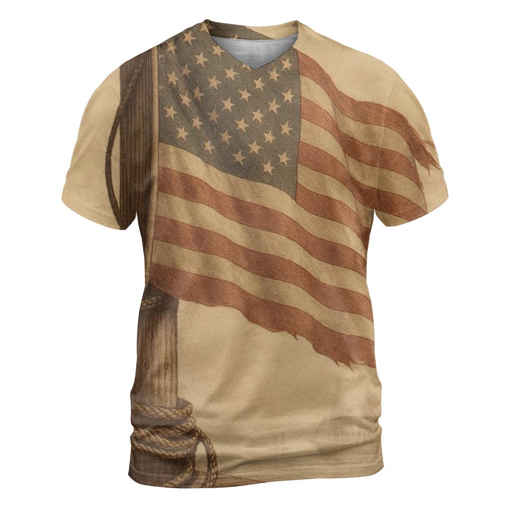 Vintage Harbor Signal Cloth trendy printed shirt styles
