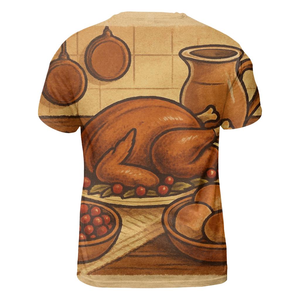 Farmhouse Feast Table Still Life custom all-over print shirts