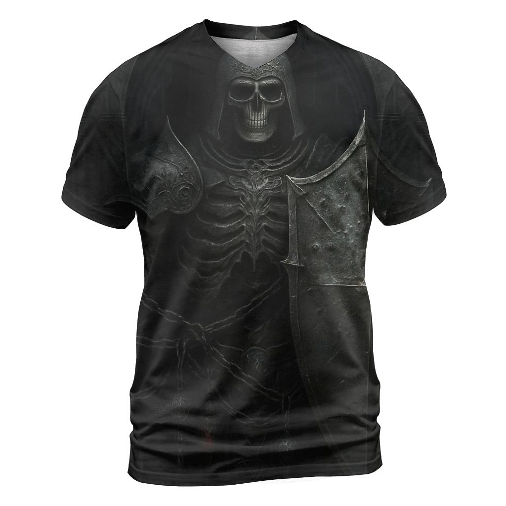 Chained Sentinel Of The Abyss Gate vibrant all-over design tees