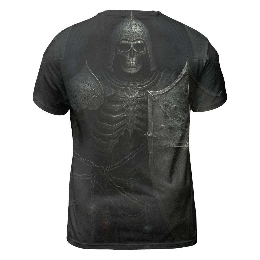 Chained Sentinel Of The Abyss Gate vibrant all-over design tees