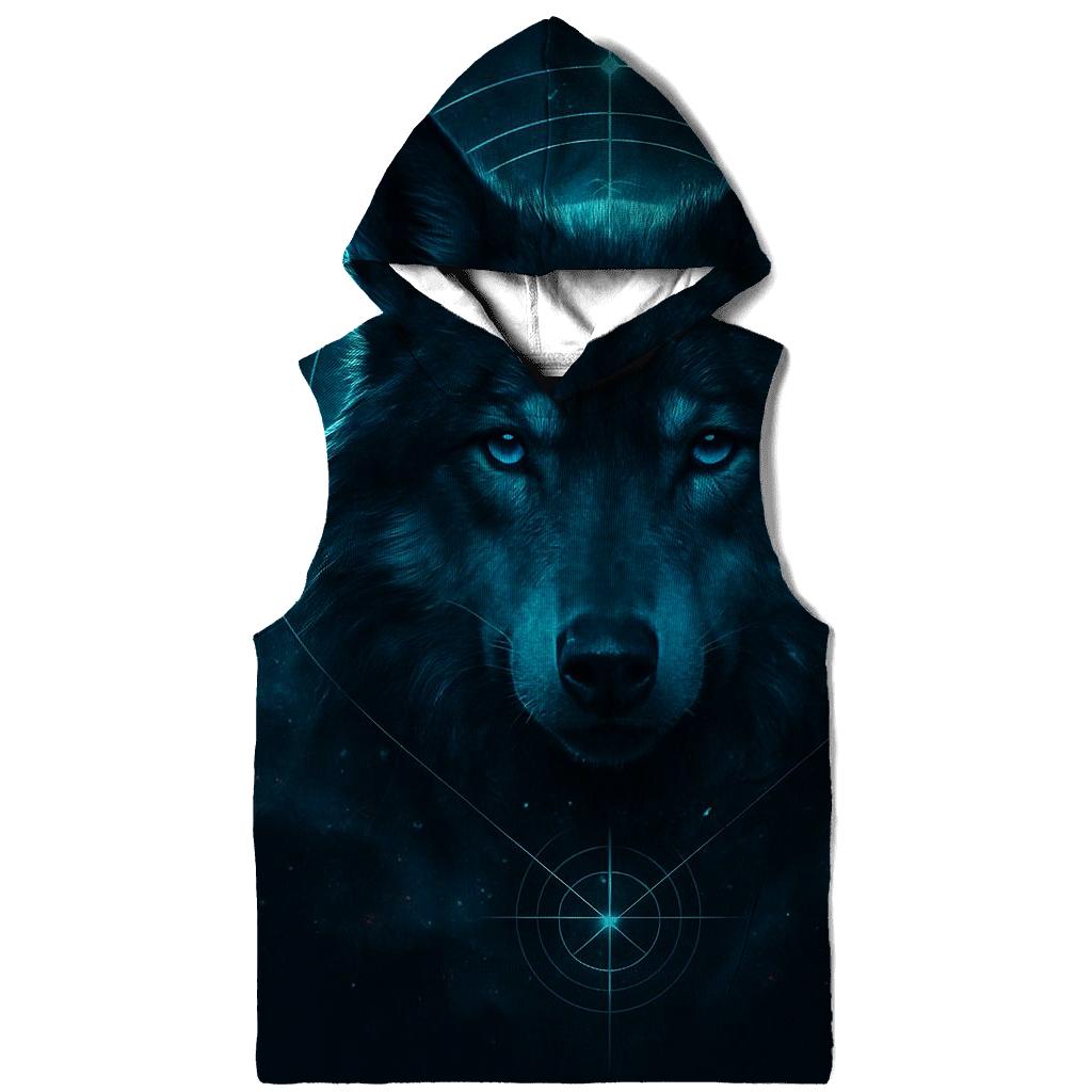 Astral Compass Wolf designer hoodies