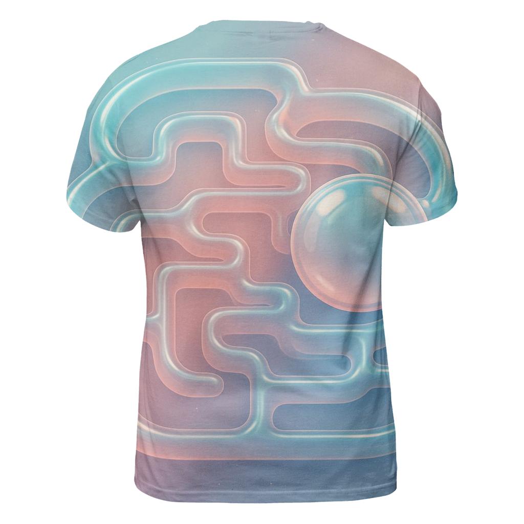Celestial Bubble Labyrinth designer pattern shirts