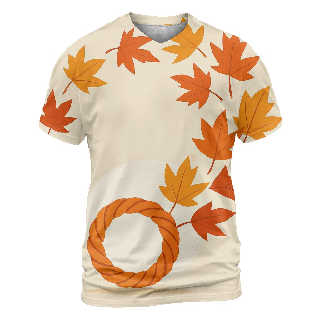 Maple Leaf Sunbeam Dance trendy printed shirt styles