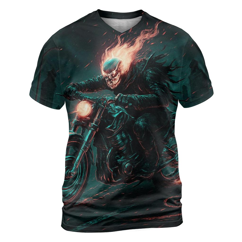 Specter Rider On The Ash Highway creative print fashion shirts