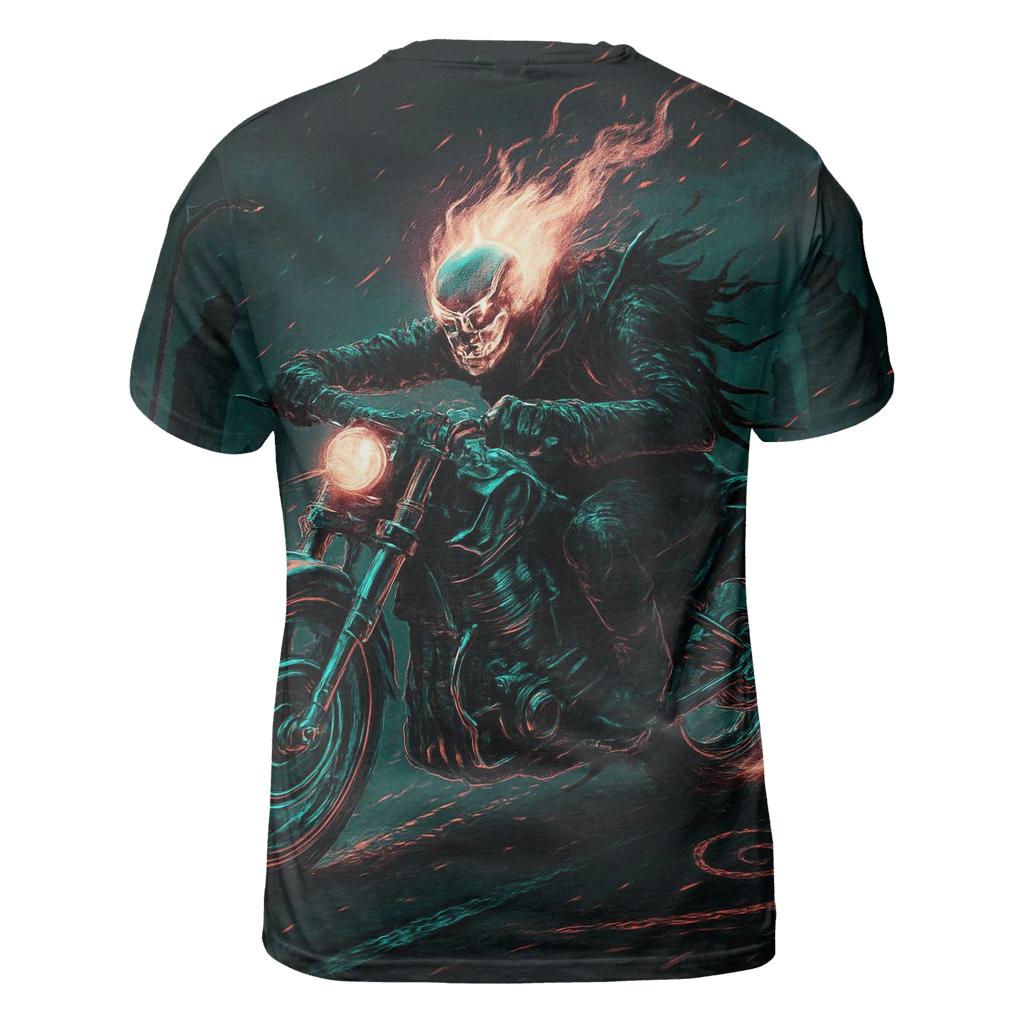 Specter Rider On The Ash Highway creative print fashion shirts