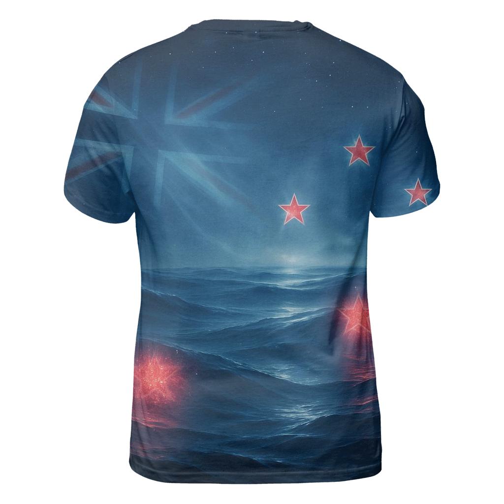 New Zealand Night Ocean Constellation Flag trendy printed shirt styles