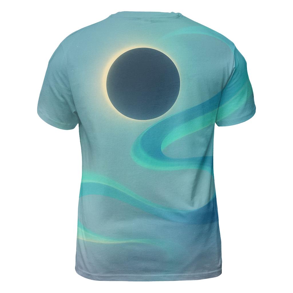 Mint Eclipse Ribbon Kite statement graphic shirts