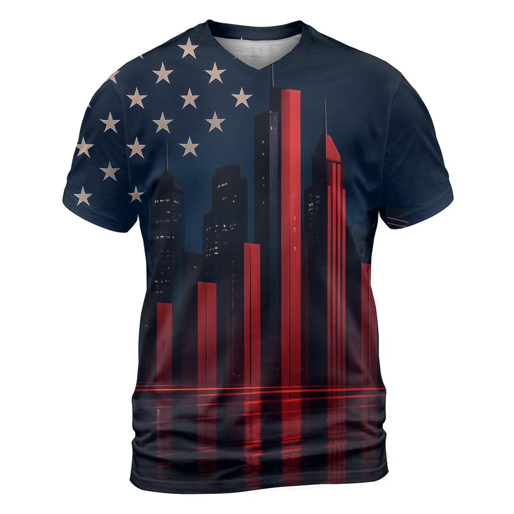 Cityline Flag Fusion vibrant all-over design tees