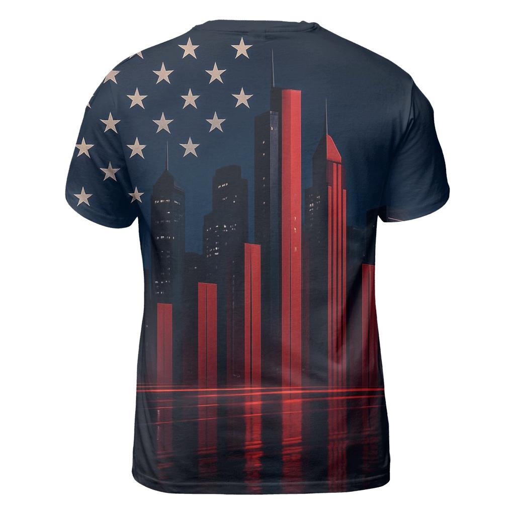 Cityline Flag Fusion vibrant all-over design tees