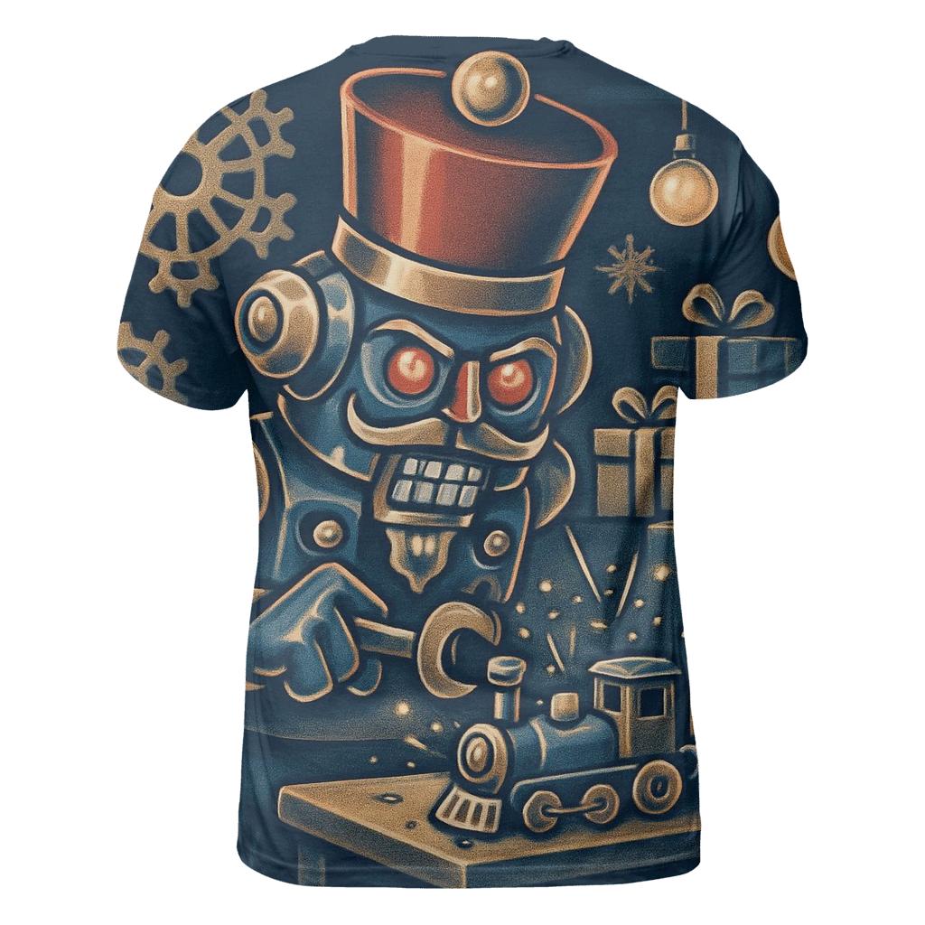 Nutcracker Robot Workshop Sparkstorm vibrant all-over design tees