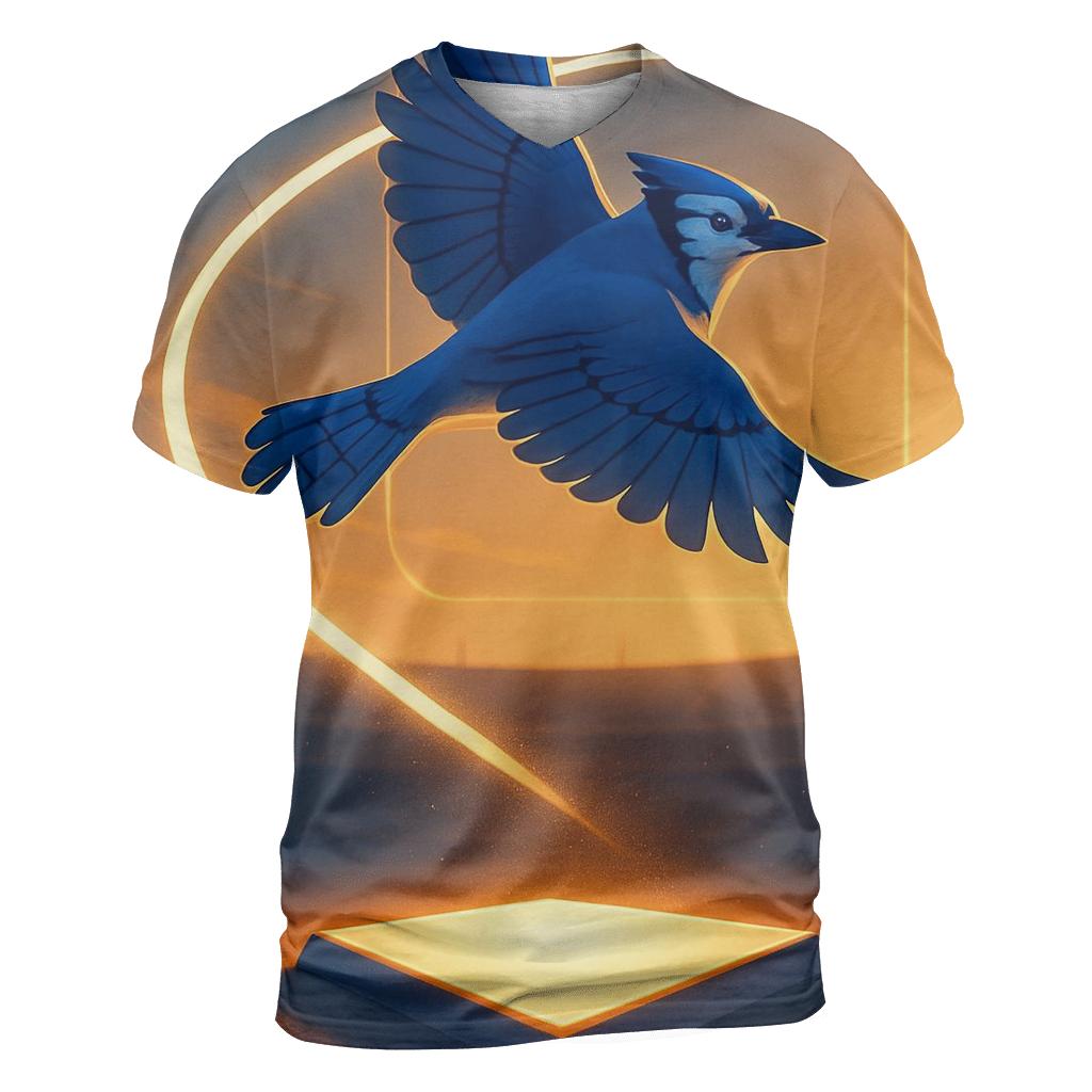 Blue Jays Solar Sunset Homeplate designer pattern shirts