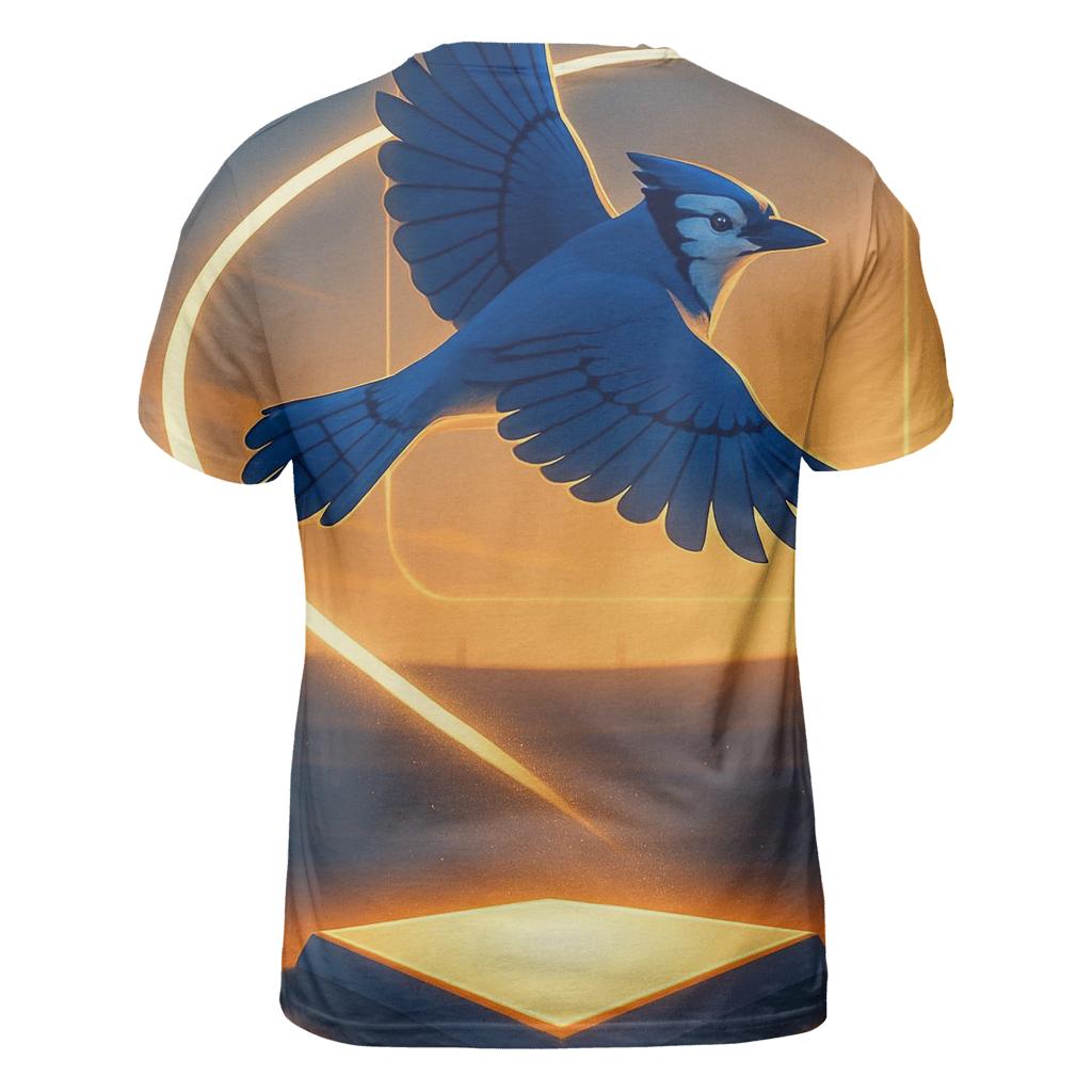 Blue Jays Solar Sunset Homeplate designer pattern shirts