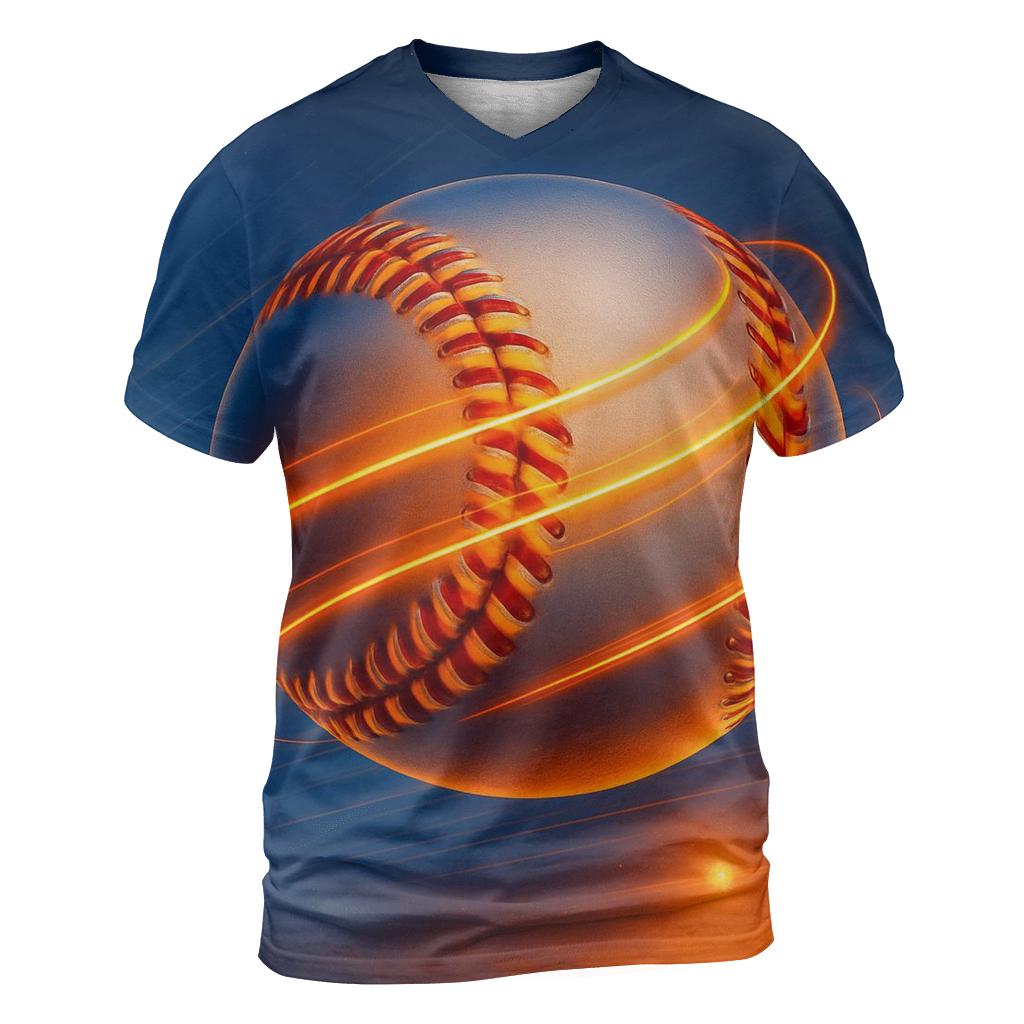 Sunset Seam Spiral Orbit creative print fashion shirts