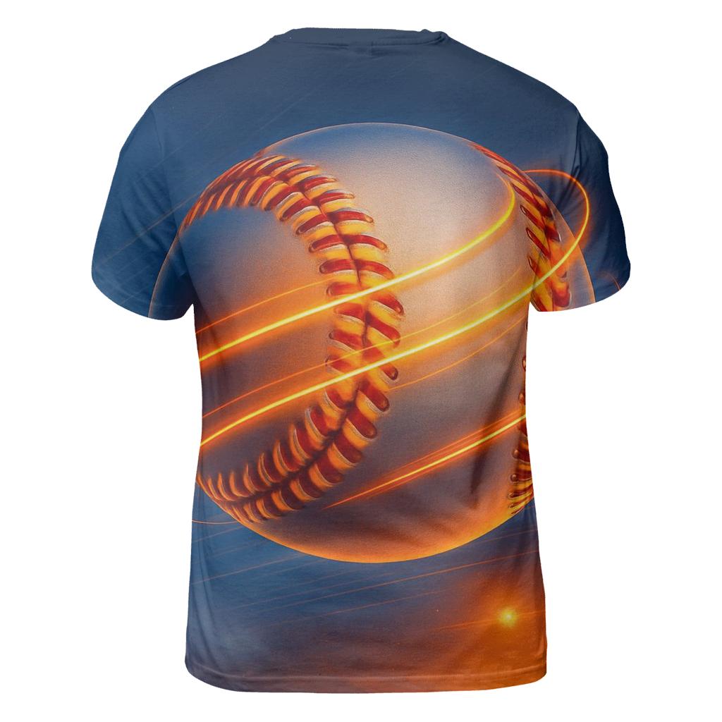 Sunset Seam Spiral Orbit creative print fashion shirts
