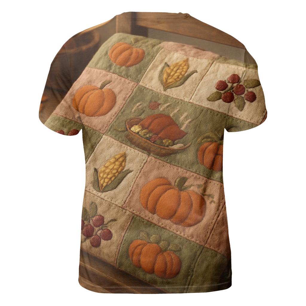 Pilgrim Patchwork Harvest Quilt trendy printed shirt styles