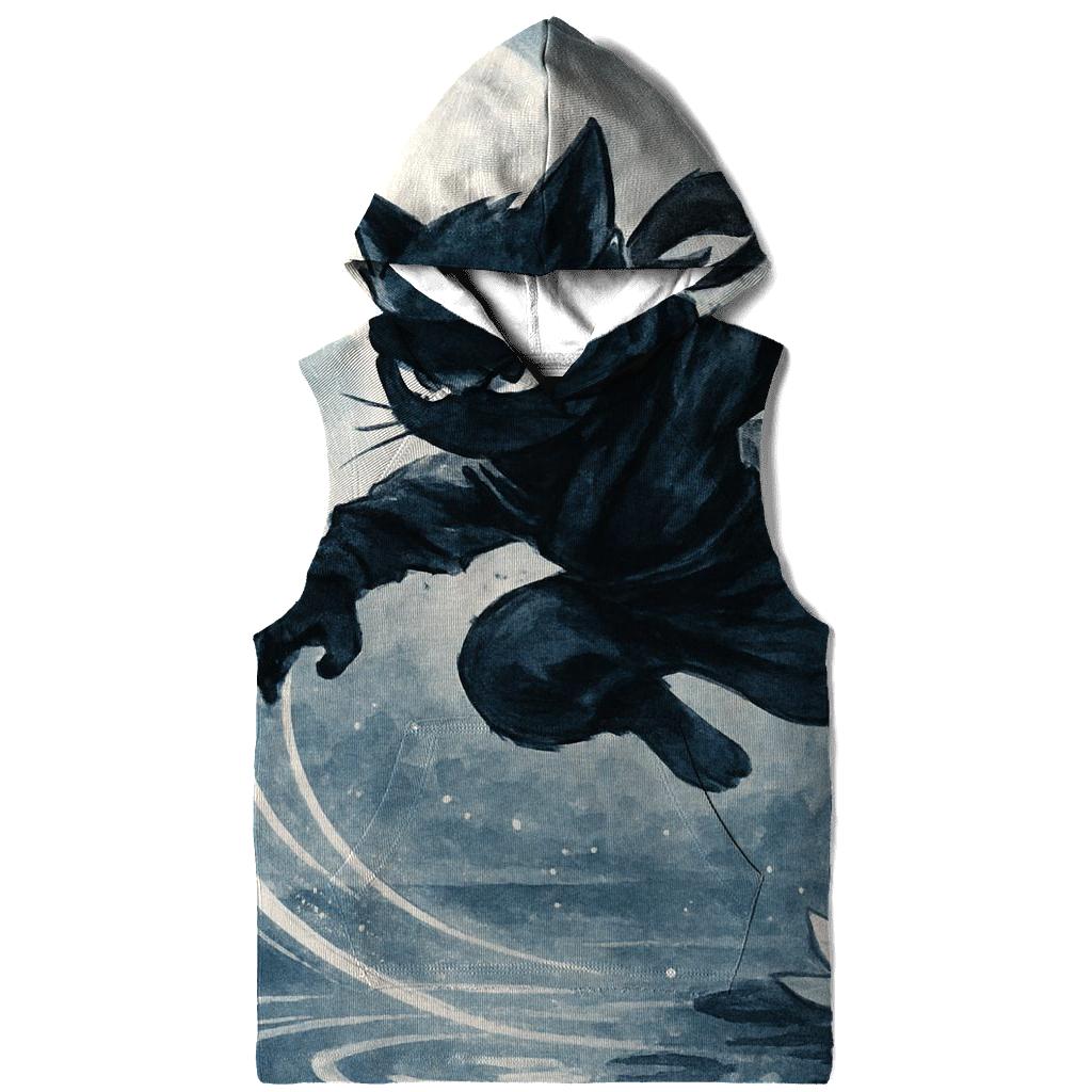 Koi Pond Moonlight Cat Ninja hoodie designs