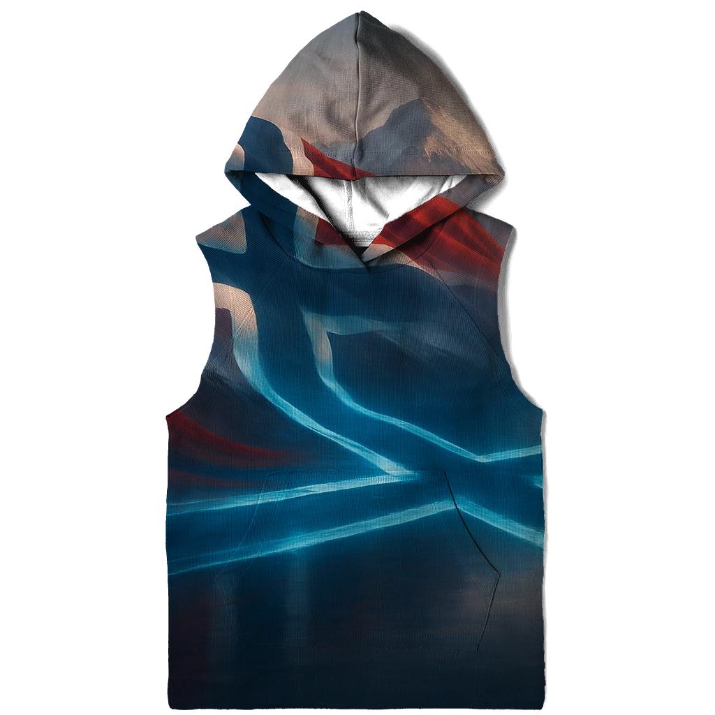 Norway Aurora Fjord Banner hoodies fashion