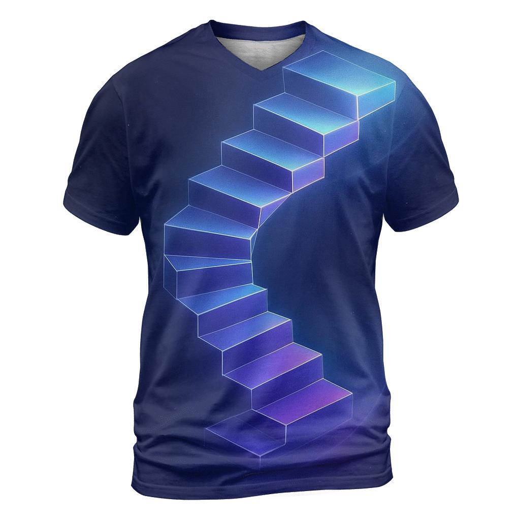 Midnight Prism Stairwell personalized full print shirts