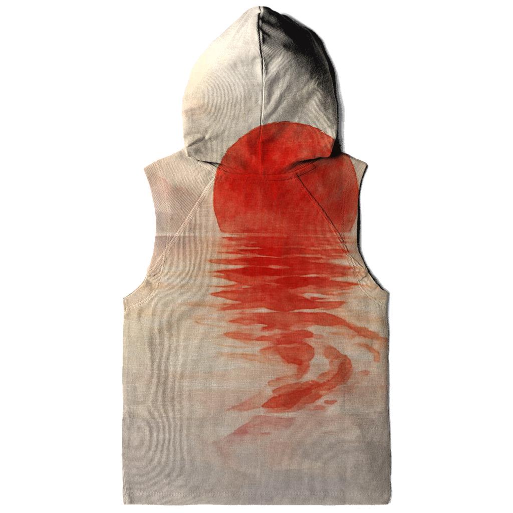 Japan Rising Sun Watercolor Drift custom hoodies