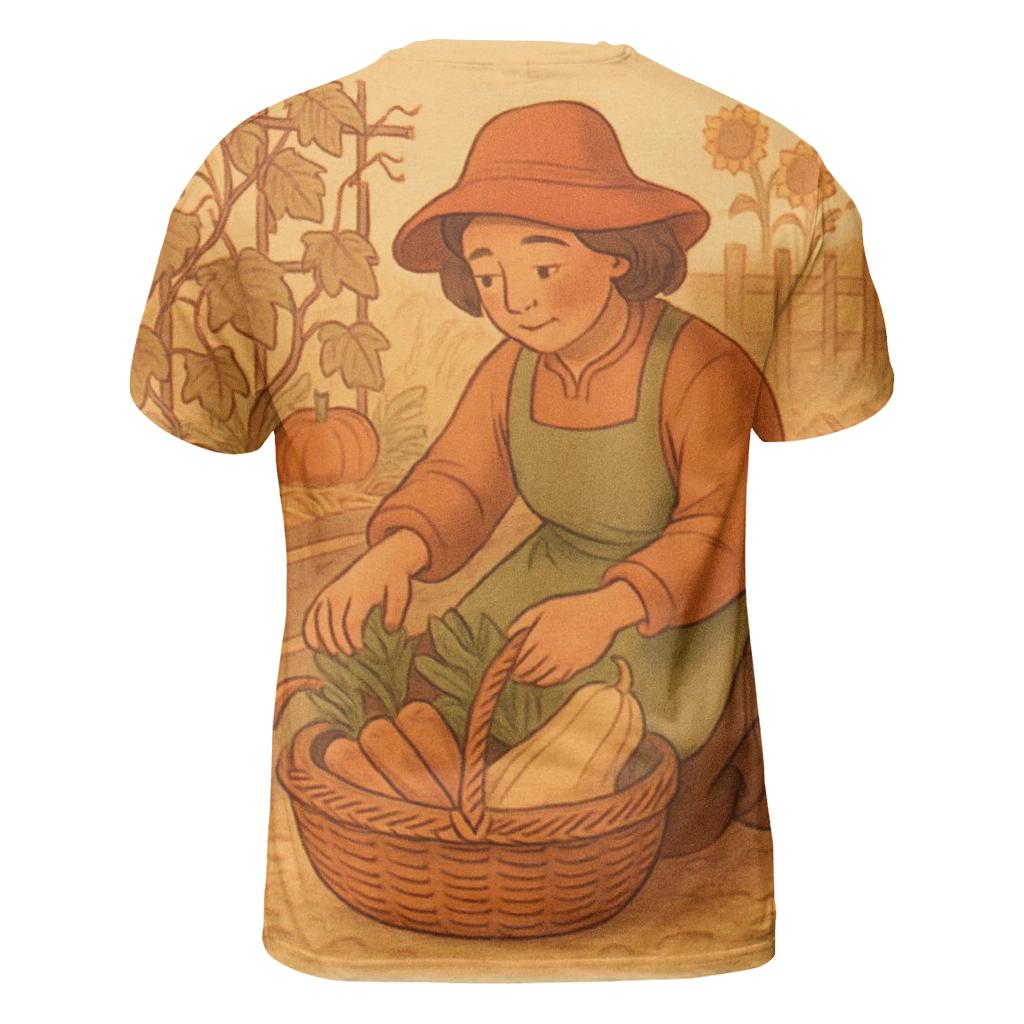 Thankful Garden Harvest Basket custom all-over print shirts