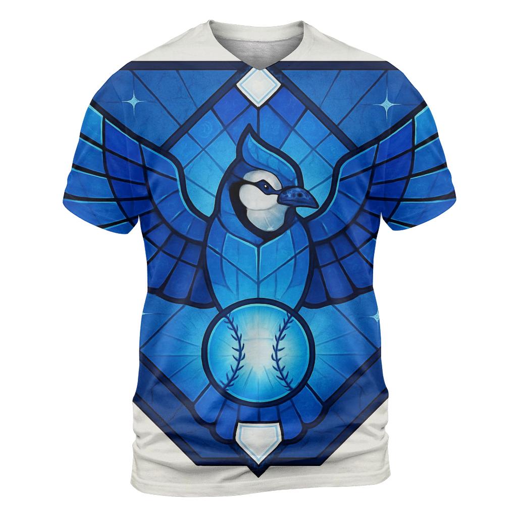 Blue Jays Radiant Wing Diamond trendy printed shirt styles