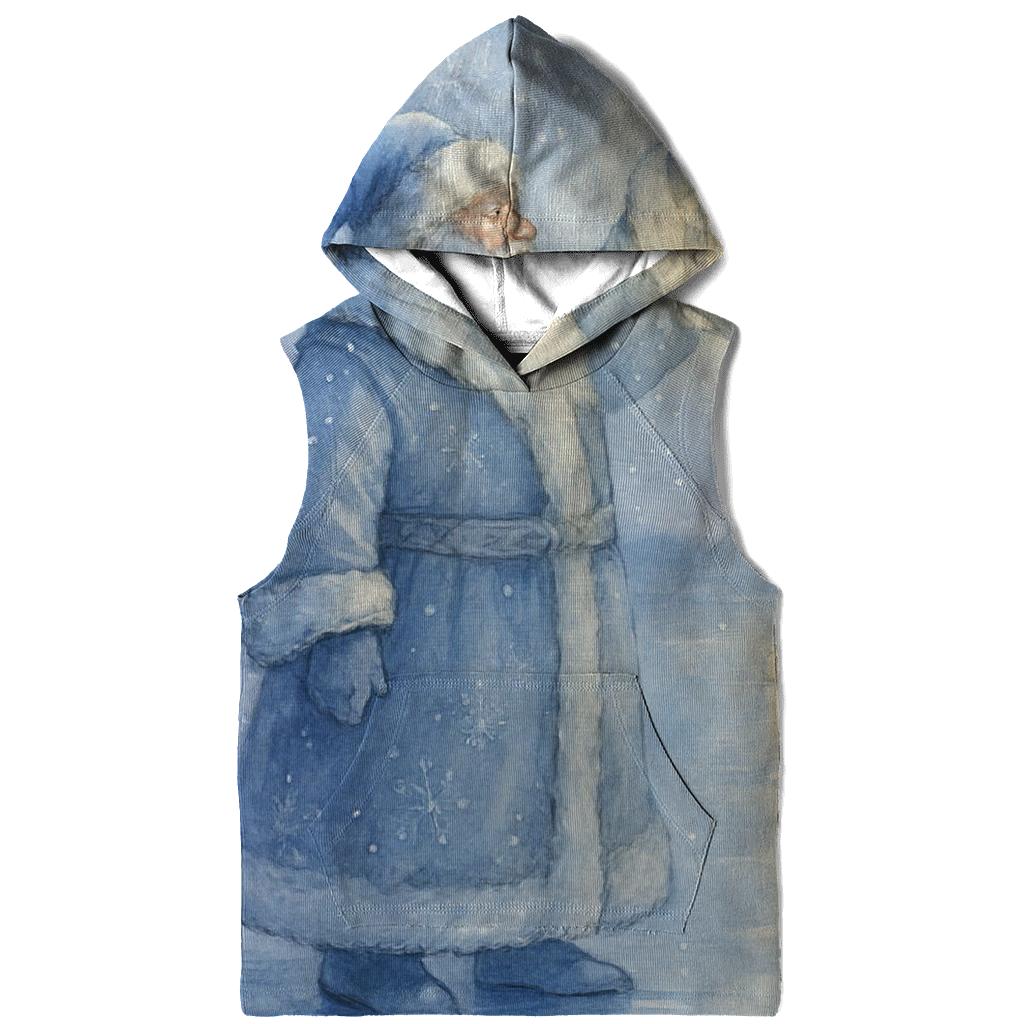 Frosted Moonlight Santa And The Ice Lanterns premium hoodies