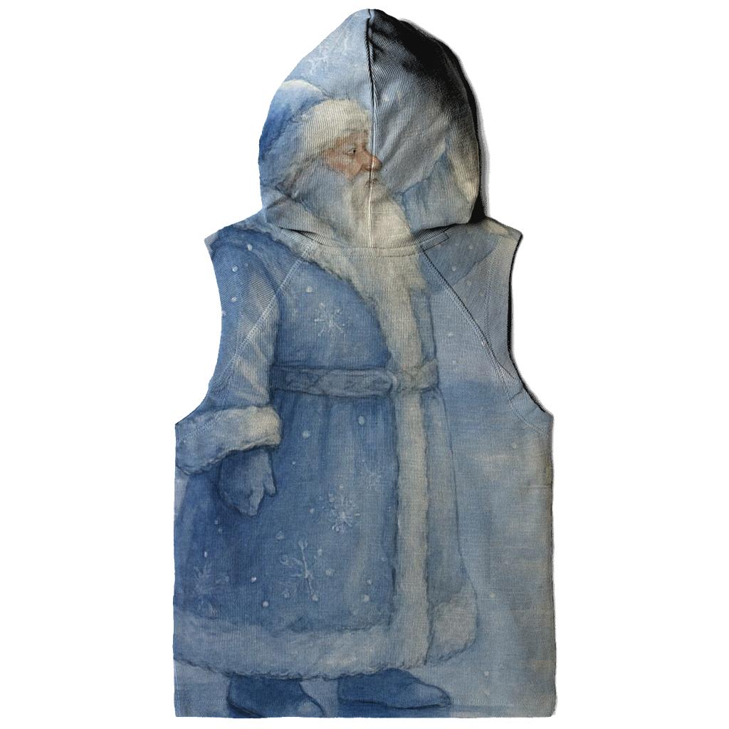 Frosted Moonlight Santa And The Ice Lanterns premium hoodies