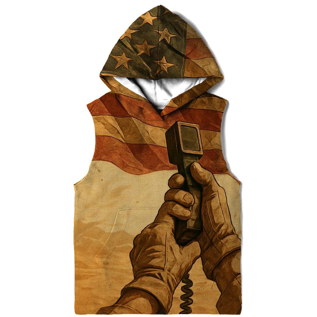 Courage In The Desert Wind embroidered hoodies