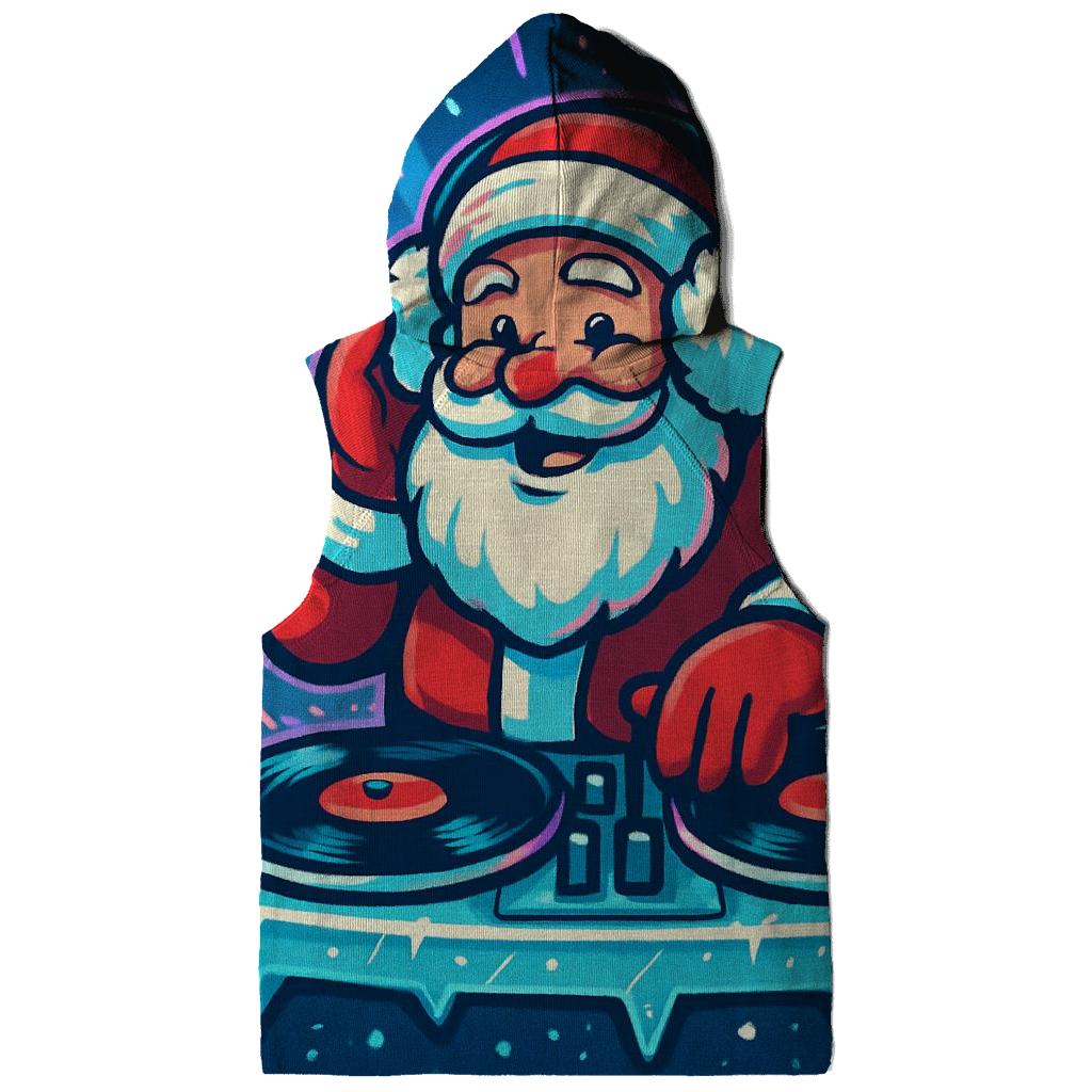 Santa DJ At The Arctic Vinyl Party lightweight hoodies