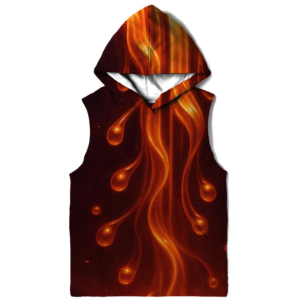 Golden Ember Cascade zip-up hoodies