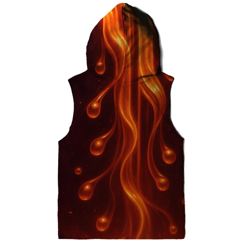 Golden Ember Cascade zip-up hoodies