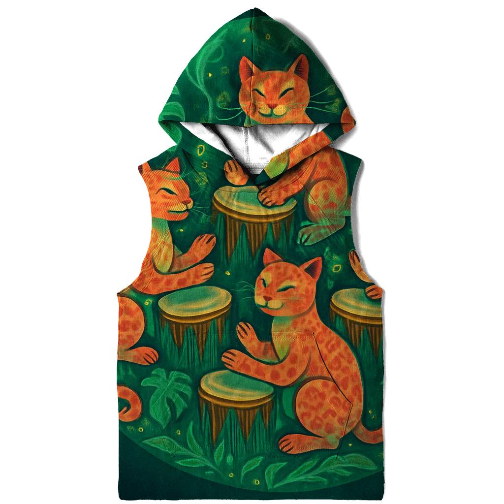 Rainforest Drum Circle Cats hoodie trends