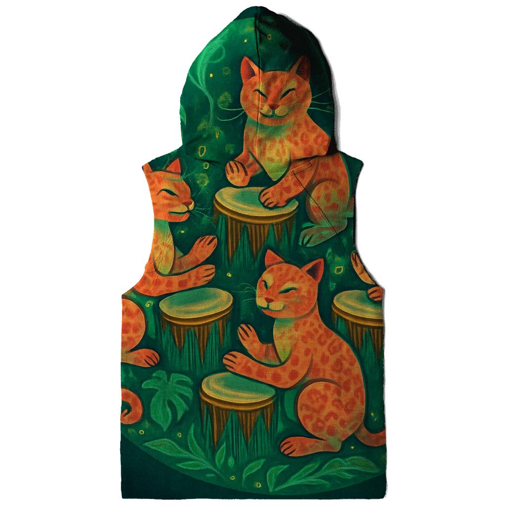 Rainforest Drum Circle Cats hoodie trends